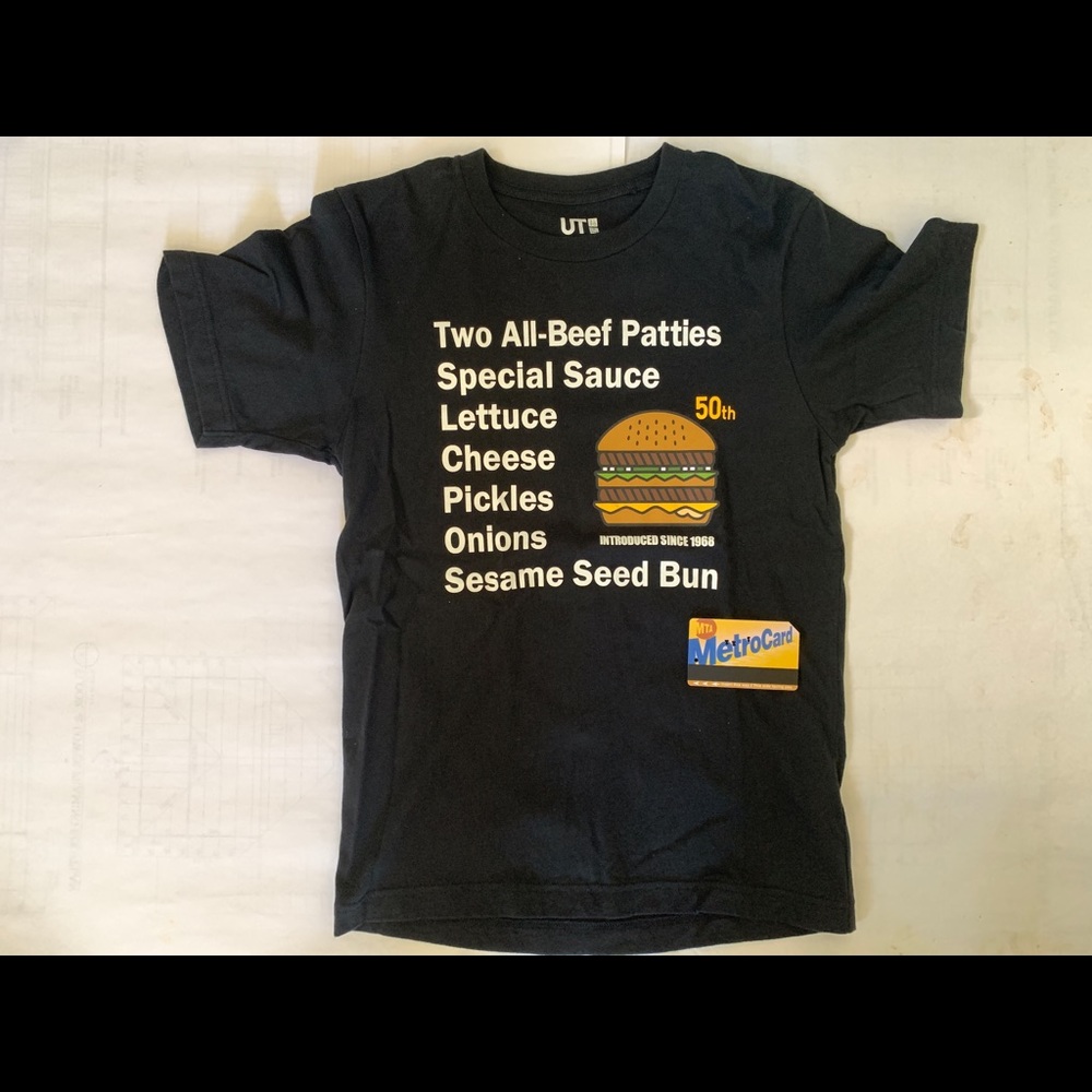 Uniqlo McDonalds Big Mac T-shirt